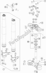 forcella anteriore, pinza tripla