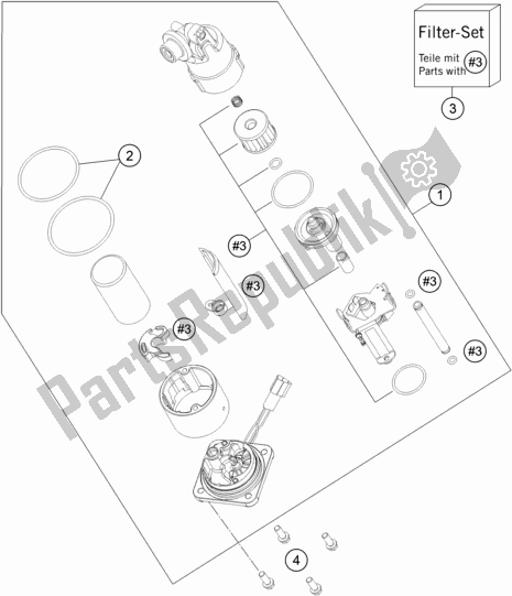 Tutte le parti per il Pompa Di Benzina del KTM 1290 Super Duke R,black EU 2019
