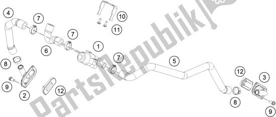 Toutes les pièces pour le Système D'air Secondaire Sas du KTM 1290 Superduke R Black 17 US 2017