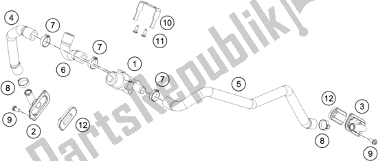 Toutes les pièces pour le Système D'air Secondaire Sas du KTM 1290 Superduke R White 17 2017