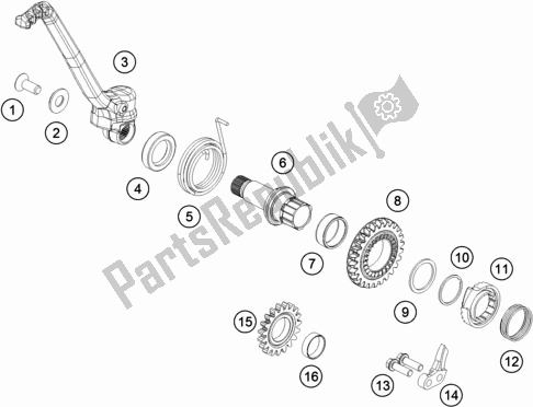 Tutte le parti per il Calcio D'inizio del KTM 150 EXC TPI EU 2020