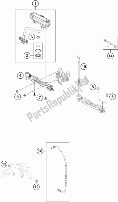 Todas as partes de Instrumentos / Sistema De Bloqueio do KTM 150 EXC TPI EU 2021