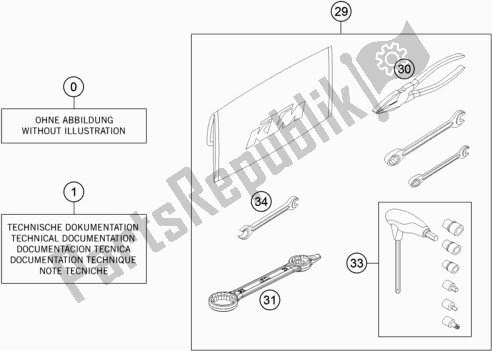 All parts for the Seperate Enclosure of the KTM 150 EXC TPI EU 2021