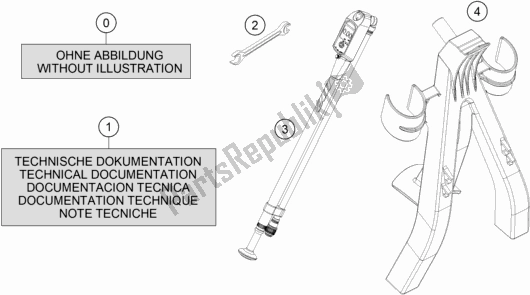 Todas las partes para Seperate Enclosure de KTM 150 SX US 2020