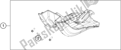 Todas as partes de Guarda Do Motor do KTM 150 XC-W TPI US 2020