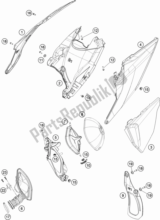Todas las partes para Filtro De Aire de KTM 150 XC-W TPI US 2021