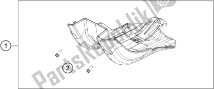 All parts for the Engine Guard of the KTM 150 XC-W TPI US 2021