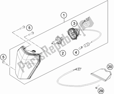 Toutes les pièces pour le Système D'éclairage du KTM 150 XC-W US 2017