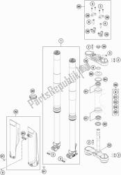 FRONT FORK, TRIPLE CLAMP