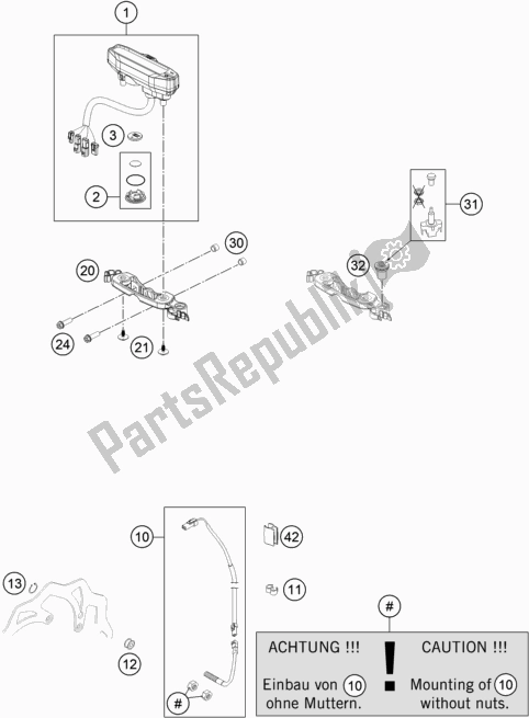 Tutte le parti per il Strumenti / Sistema Di Blocco del KTM 150 XC-W US 2018