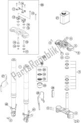 FRONT FORK, TRIPLE CLAMP