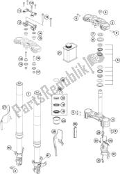 forcella anteriore, pinza tripla