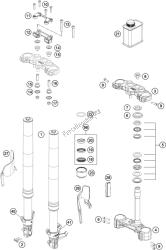 forcella anteriore, pinza tripla