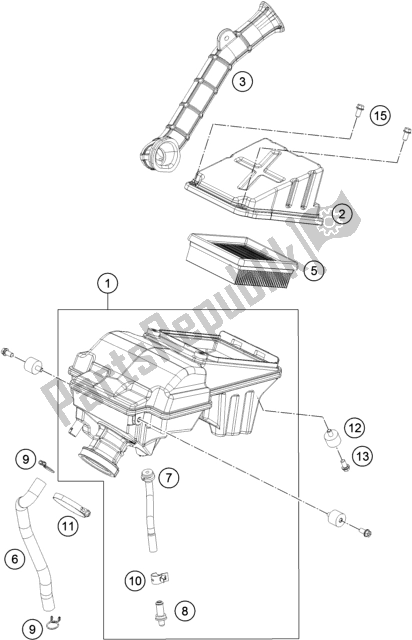Wszystkie części do Filtr Powietrza KTM 200 Duke,white W/O Abs-ckd 17 2017