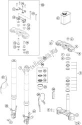 FRONT FORK, TRIPLE CLAMP