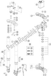 forcella anteriore, pinza tripla