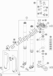 forcella anteriore, pinza tripla