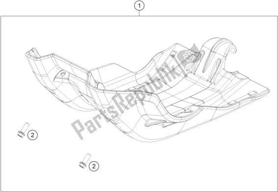 Toutes les pièces pour le Protection Moteur du KTM 250 Exc-f 2017