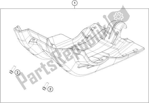 Toutes les pièces pour le Protection Moteur du KTM 250 Exc-f 2018