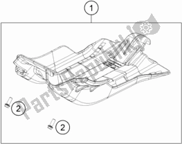 Todas las partes para Protector Del Motor de KTM 250 EXC SIX Days TPI EU 2018