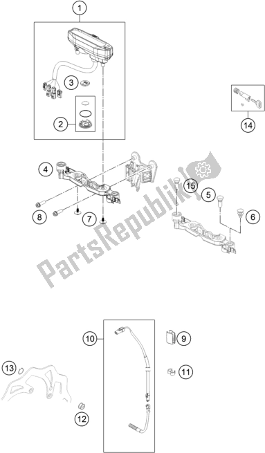 All parts for the Instruments / Lock System of the KTM 250 EXC SIX Days TPI EU 2018