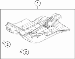 Alle onderdelen voor de Motor Bescherming van de KTM 250 EXC SIX Days TPI EU 2019