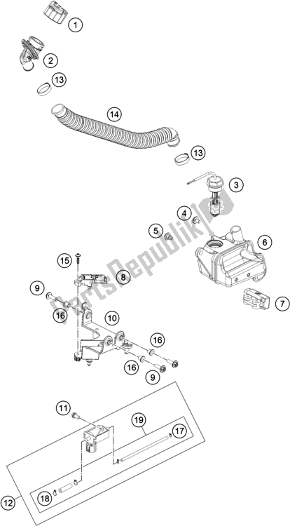 Alle onderdelen voor de Smeersysteem van de KTM 250 EXC TPI EU 2018