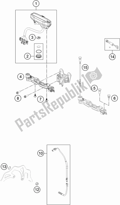All parts for the Instruments / Lock System of the KTM 250 EXC TPI EU 2020