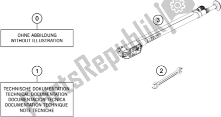 All parts for the Seperate Enclosure of the KTM 250 SX-F US 2018