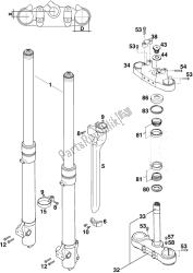 FRONT FORK, TRIPLE CLAMP