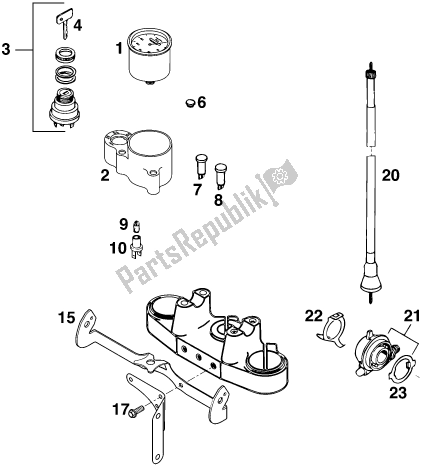 Todas las partes para Instruments / Lock System #2 de KTM 300 EGS M/O 12 KW 13 LT 2020