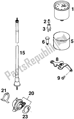 All parts for the Instruments / Lock System of the KTM 300 EGS M/O 12 KW 13 LT 2020