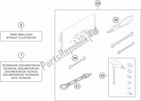 Todas las partes para Kit De Accesorios de KTM 300 EXC 2017