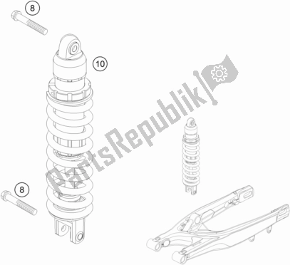 Wszystkie części do Amortyzator KTM 300 EXC 2017