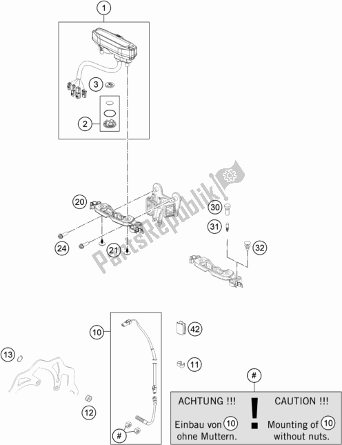 Wszystkie części do Instrumenty / System Zamków KTM 300 EXC CKD BR 2020