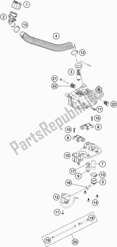 Alle onderdelen voor de Smeersysteem van de KTM 300 EXC TPI Erzbergrodeo EU 2021