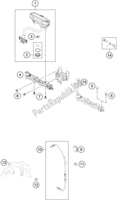 Toutes les pièces pour le Instruments / Système De Verrouillage du KTM 300 EXC TPI EU 2018