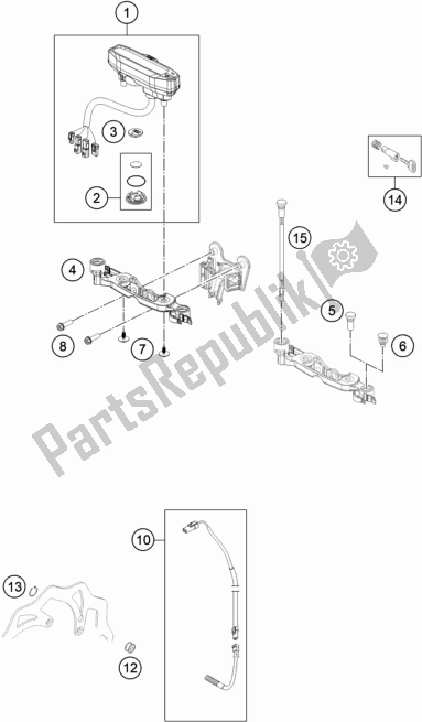 All parts for the Instruments / Lock System of the KTM 300 EXC TPI EU 2021