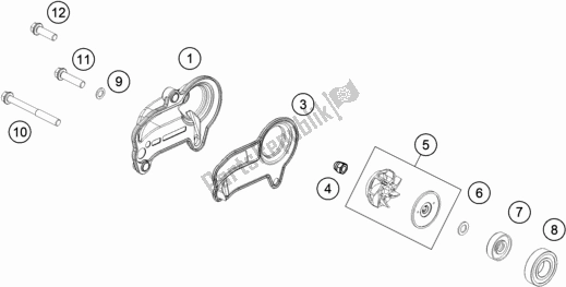 Tutte le parti per il Pompa Dell'acqua del KTM 300 XC TPI US 2021