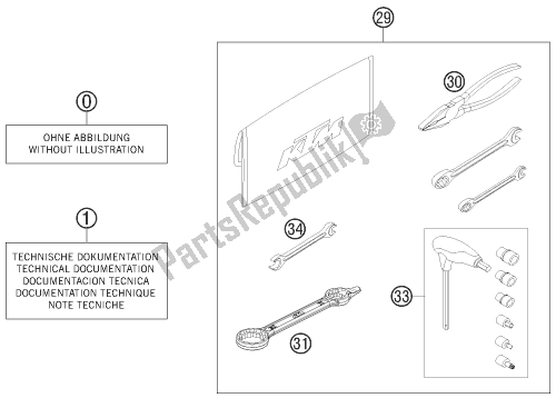 Todas las partes para Kit De Accesorios de KTM 350 Exc-f 2017