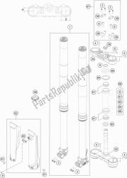 forcella anteriore, pinza tripla