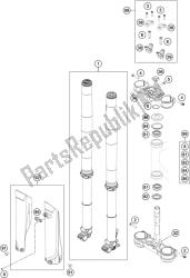 forcella anteriore, pinza tripla