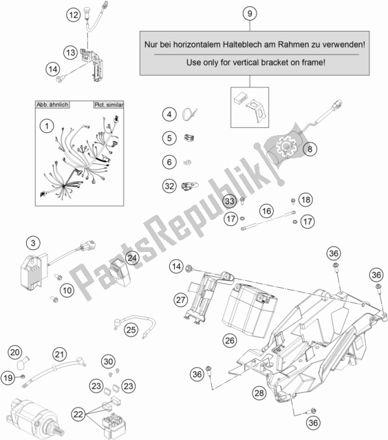 Tutte le parti per il Cablaggio Elettrico del KTM 350 SX-F EU 2017