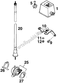 Todas as partes de Instruments / Lock System #1 do KTM 360 EGS M/O 18 KW 13 LT 2020