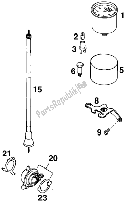 Toutes les pièces pour le Instruments / Système De Verrouillage du KTM 360 EGS M/O 18 KW 13 LT 2020