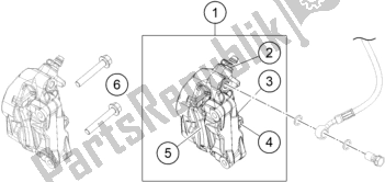 All parts for the Front Brake Caliper of the KTM 390 Adventure,orange-B. D. EU 2020