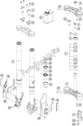 forcella anteriore, pinza tripla