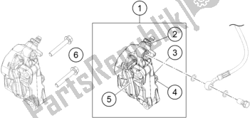 All parts for the Front Brake Caliper of the KTM 390 Adventure,orange EU 2021
