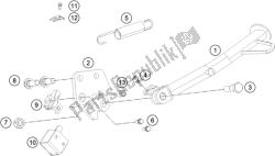 suporte lateral / central