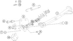 suporte lateral / central